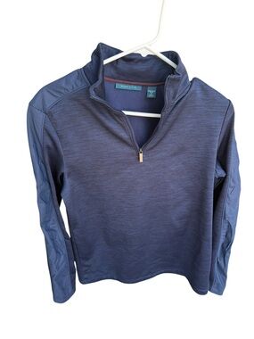 Perry Ellis Performance 1/4 Zip Pullover | Men’s Small | Heather Navy
